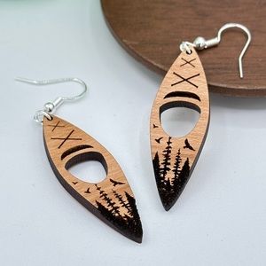 Handmade Kayak Earrings by Gemini Creative